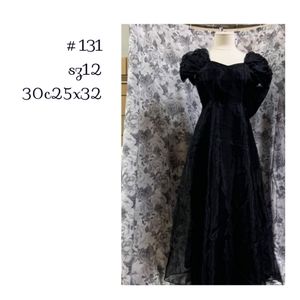 #131 Size 12 vintage chiffon prom dress
